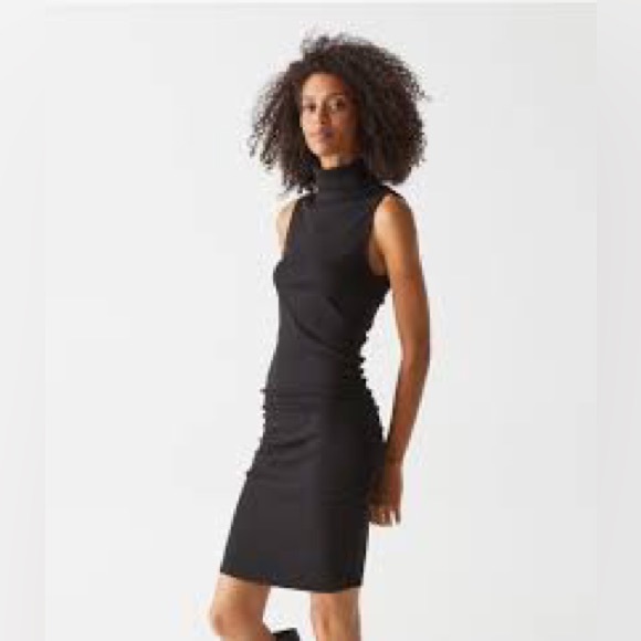 MICHAEL STARS NWOT MACY RIBBED TURTLENECK DRESS - Picture 4 of 5